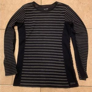 Calvin Klein Performance Quick Dry striped shirt. Size XS.